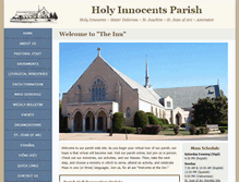 Tablet Screenshot of holyinnocentsrc.org